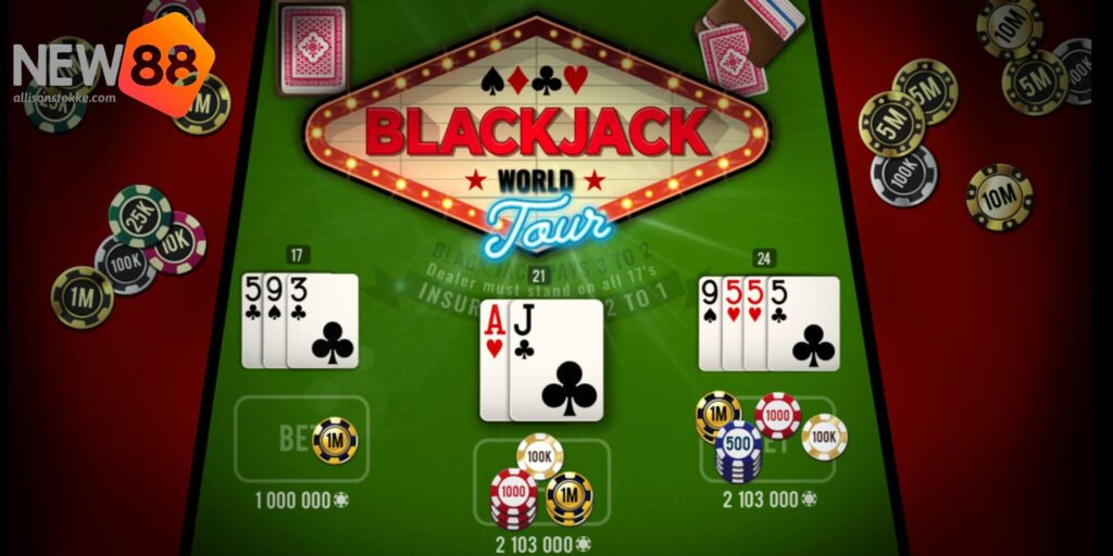 Ưu điểm đặc biệt chỉ có tại game bài blackjack New88